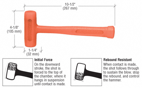 CRL 14 oz. Stanley® No-Bounce Soft-Face Power Hitter