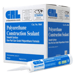 CRL White Smooth Polyurethane Construction Sealant - Cartridge