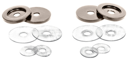 CRL Polished Nickel Replacement Washers for Back-to Back Solid Pull Handle