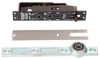 CRL Jackson® Heavy-Duty Adjustable Center-Hung Walking Beam Type Top Pivot With Brushed Stainless Cover Plate