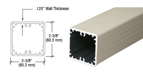 CRL Oyster White 100 Series 42" Fascia Mount Post Only