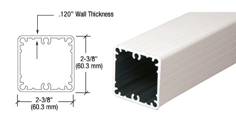 CRL Sky White 100 Series 42" Fascia Mount Post Only