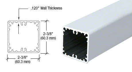 CRL Pre-Treated Aluminum 100 Series 42" Post Only