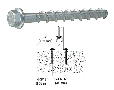 Hilti® Carbon Steel KWIK HUS-EZ 3/8" x 4" Anchor