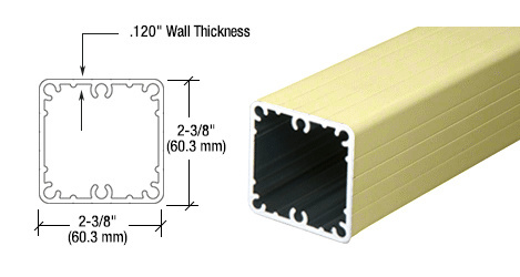 CRL Pre-Treated Aluminum 100 Series 42" Fascia Mount Post Only