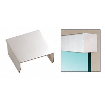 CRL Polished Stainless Square Crisp End Cap for 2" Square Cap Railing