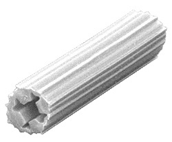 CRL 3/16" Hole, 1" Length 4-5-6 Screw Expanding Plastic White Screw Anchors