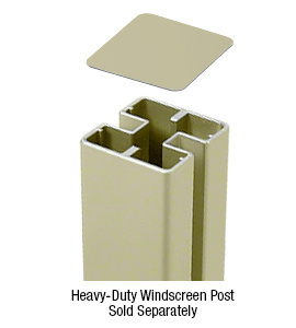 CRL Mill Aluminum Cap for HD 180 Degree Center or End Posts